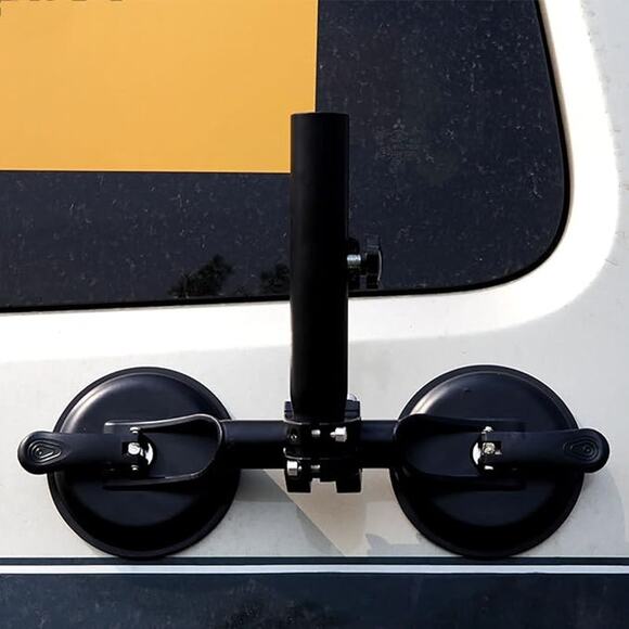 Universal Flagpole Holder Double Suction Cups Off-Road SUV, Truck Jeeps RV SUV - Picture 5 of 6